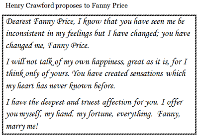 Henry's marriage proposal
