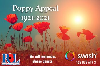 Poppy Appeal 2021 poster by David Drake