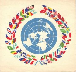 United Nations card 1955