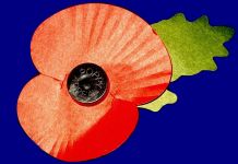 British Legion paper poppy